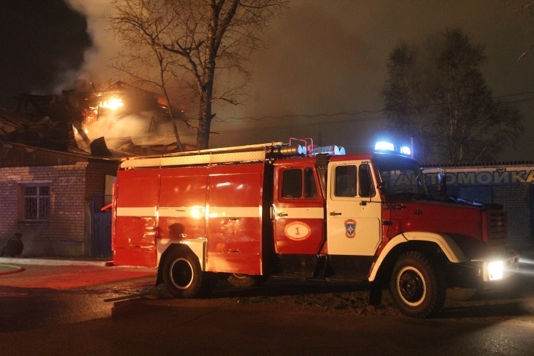 Пожар в городе Оренбурге